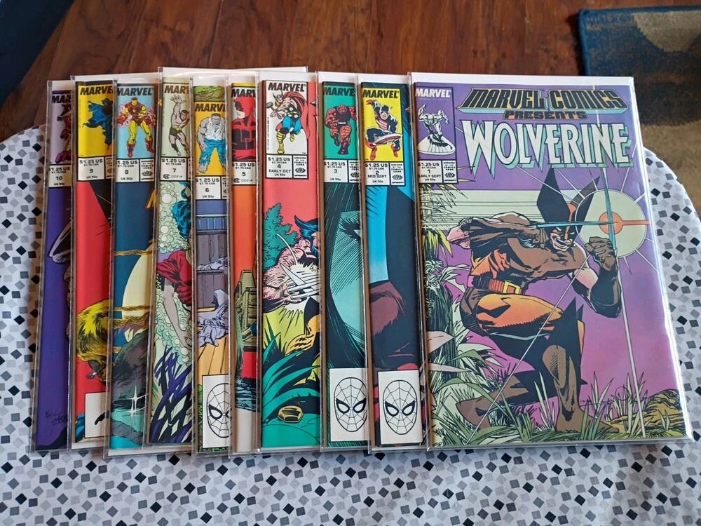 MARVEL COMICS PRESENTS WOLVERINE Lot 1-10 Marvel 1988 John Buscema VF To NM